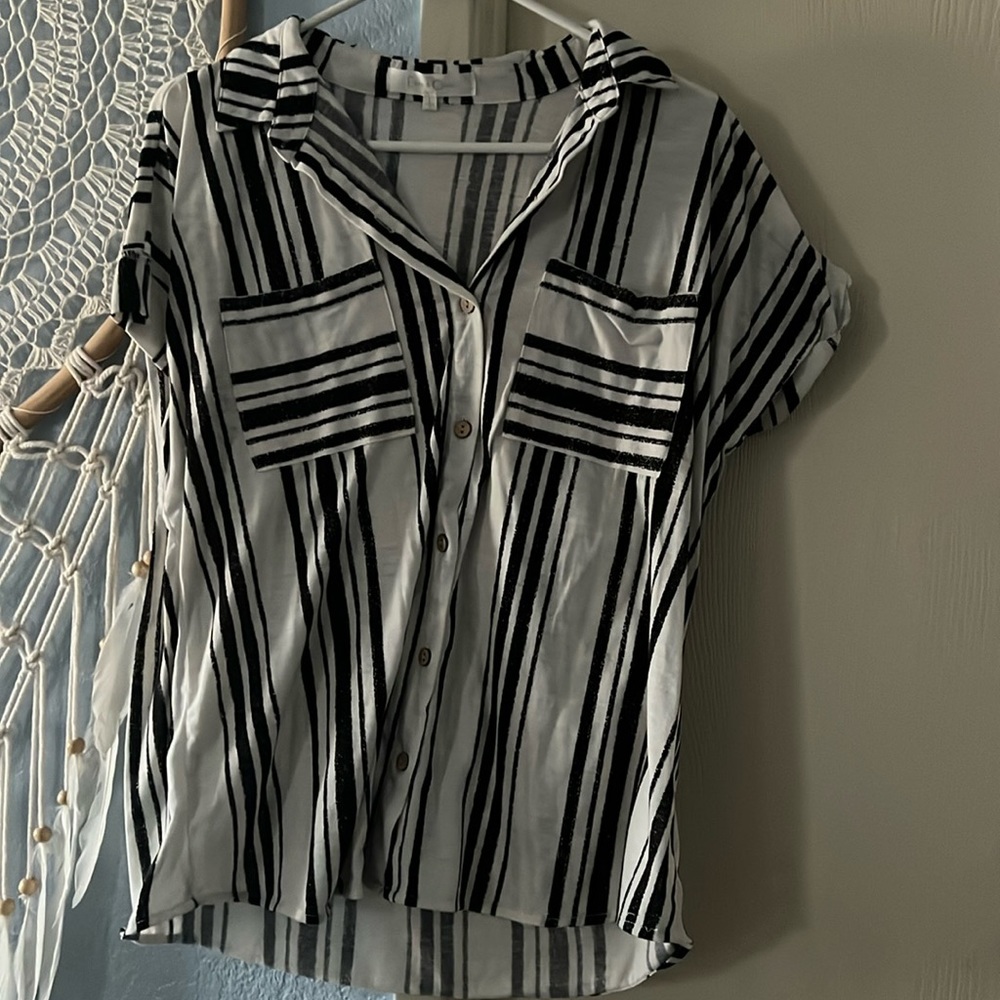 Black & White Stripped Blouse